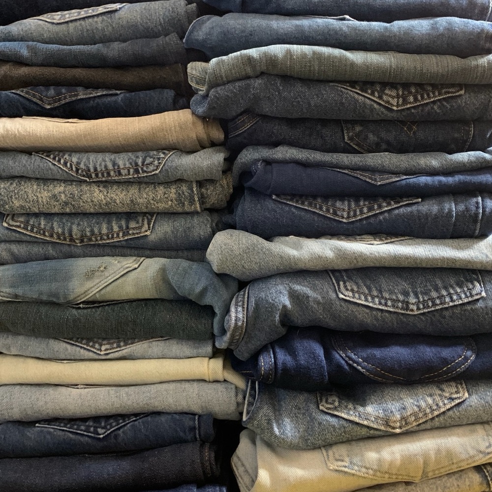 10 Piece Wholesale Vintage Denim Mystery Box